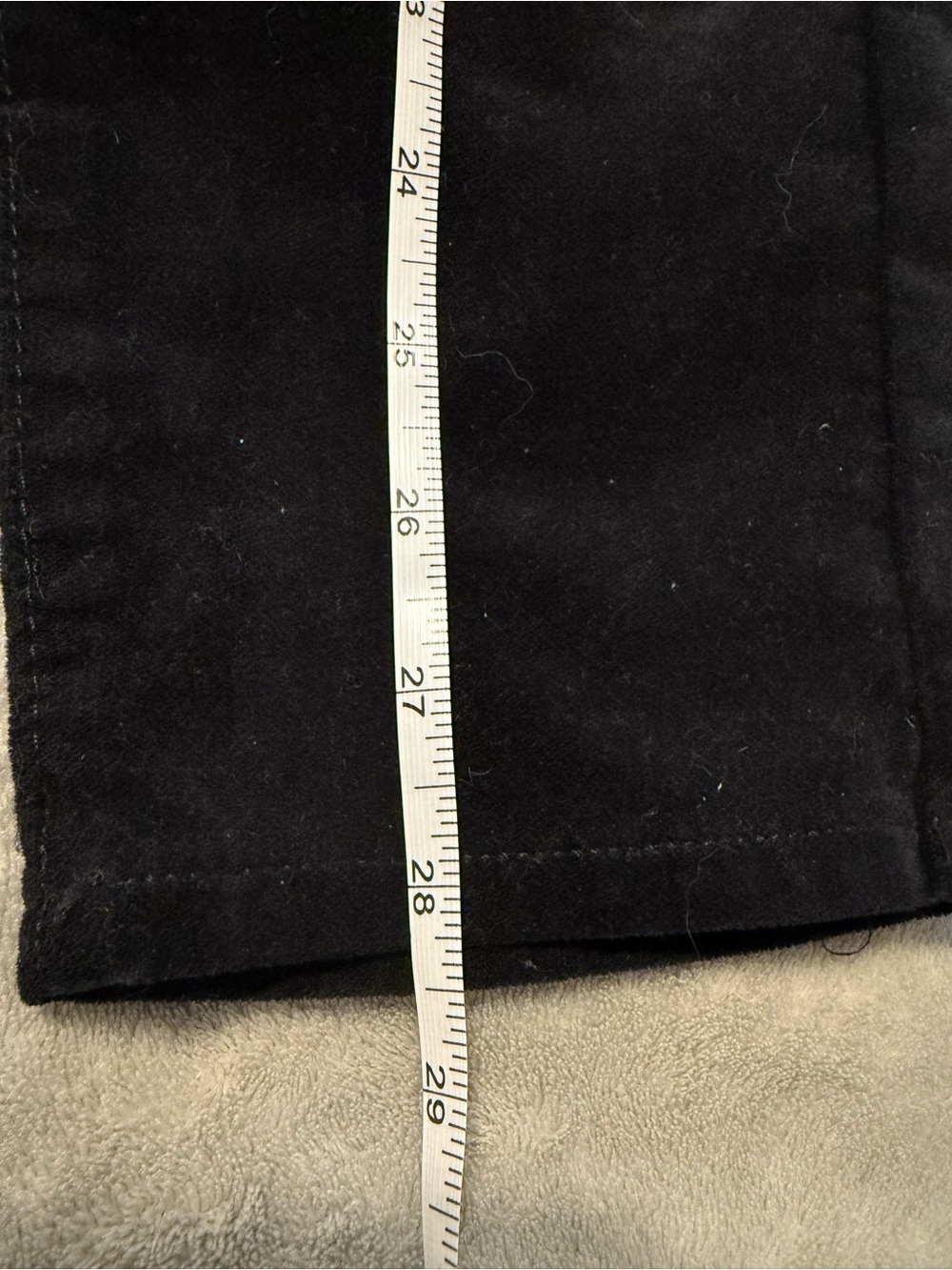 LOFT Black Velvet Sailor Button Skinny Pants Size 10 / 30 - Picture 8 of 9